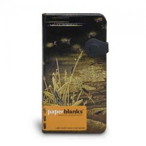 -Hotaru- braun-gold, liniert, Schlank, P