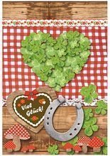 Hüttengaudi Folded Card Motive: Viel Glü