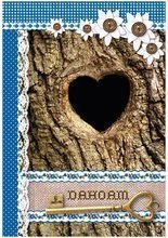 Hüttengaudi Klappkarte Motiv: Dahoam