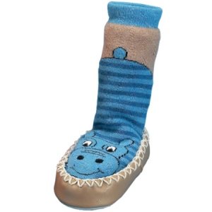 Hüttenschuh Nilpferd blau