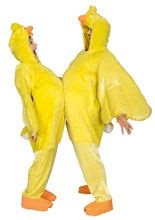 Huhn Plüsch-Overall Unisex-Kostüm gelb