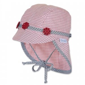 Hut mit Nackenschutz tomatenro