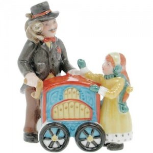 Hutschenreuther Lichterdorf Figur -Leier