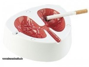 hustender Aschenbecher