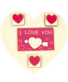 "I LOVE YOU" - weiße Sch