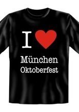 I Love München Oktoberfest T-Shirt schwarz
