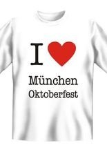 I Love München Oktoberfest T-Shirt weiß