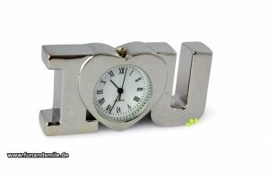 I Love you Schreibtischuhr für die Liebe