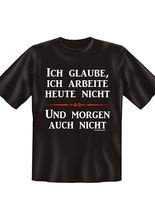 Ich arbeite heute nicht