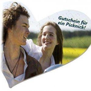 Ihr Foto als Herz-Puzzle