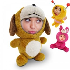 Ihr Gesicht als Stoffpuppe