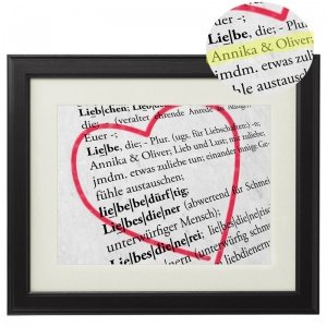 Ihre Namen in der Liebesdefinition