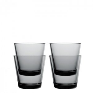 Iittala Kartio Glas-Becher Grau 4er Set