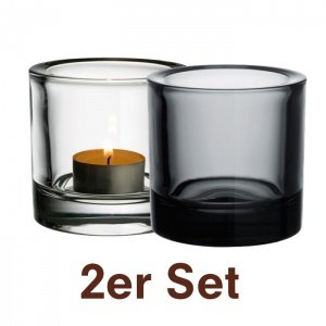 Iittala Kivi Teelichthalter 2er Set Klar