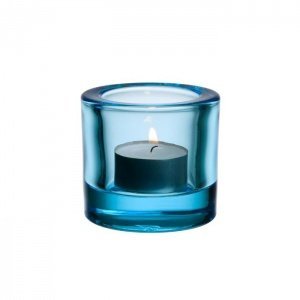 Iittala Kivi Teelichthalter Hellblau