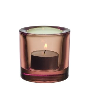 Iittala Teelichthalter KIVI rosa-oliv 6c