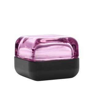 Iittala VITRIINI Glasbox 6cm rosa-schwar