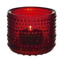 iittala - Kastehelmi Votive, rot 64 mm