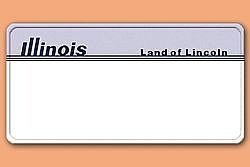Illinois USA Deko Autokennzeichen mit in