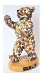 Immerschön Berliner Bär bunt Mosaik