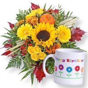 Indian Summer und Musiktasse Happy Birth
