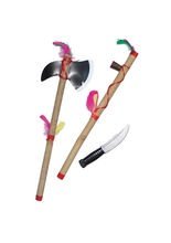 Indianer Set Tomahawk Messer und Frieden