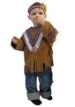 Indianer Western Kinderkostüm braun