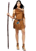 Indianerin Western Damen Kostüm braun