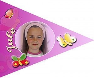 Fahrradwimpel mit Bild und Namen