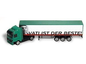 Individueller Minitruck mit Wunschtext u