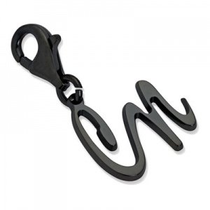 Initialencharm Silber schwarz - 8403