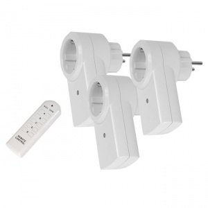 Innen-Funksteckdosen, 3er-Set, inkl. Fer