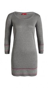 Intarsien Long-Pulli