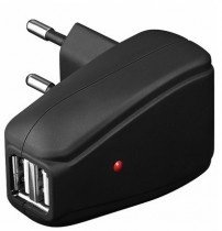 iPad 2 x USB Power Adapter 2000 mA gummi