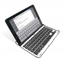 iPad mini Alu Tastatur Case Silber