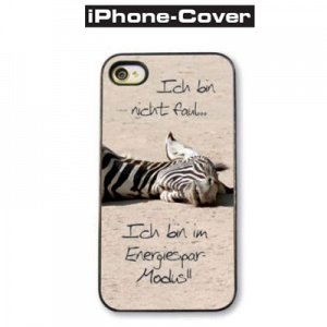 iPhone 4 Cover - Ich bin nicht faul!