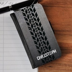 iPhone 4 Flipcover in Asphaltoptik mit R