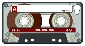 iPhone 4 Hülle Retro Kassette