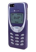 iPhone 5 Retro Cover Telefon blau