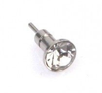 iPhone AntiDust Diamant Stecker Silber i