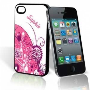 iPhone®-Cover 4/ 4S Sophie pink mit Name