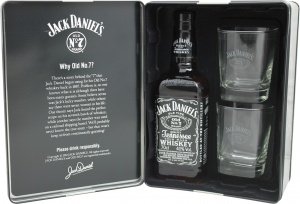 Jack Daniels Black mit 2 Gläser