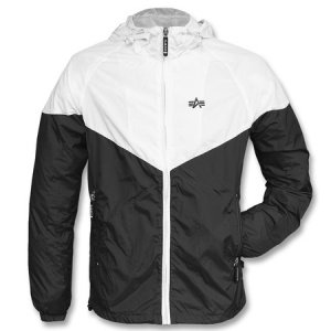 Jacke Helix Windbreaker schwarz/weiss