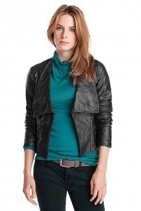 Jacke in Lederoptik