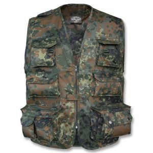Jagd- u. Anglerweste flecktarn
