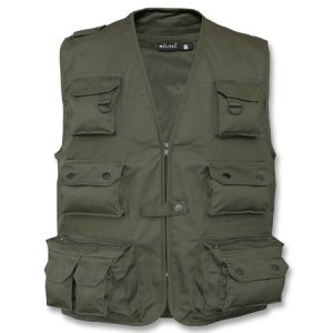 Jagd- u. Anglerweste oliv