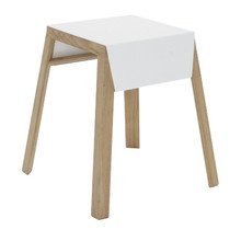 Jan Kurtz - Stapelhocker Aino, weiß