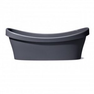 Jardiniere Wave Garden Metallic Grey