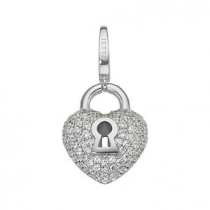 JETTE Charm Herz mit Schloß
