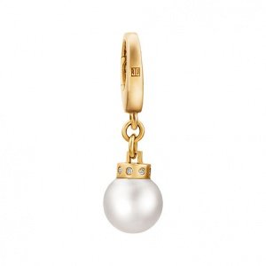 JETTE Gold Charm Precious Pearl